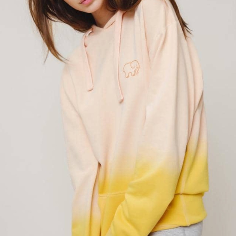 NWT Ivory Ella hoodie- Pink/Yellow